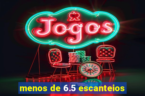 menos de 6.5 escanteios