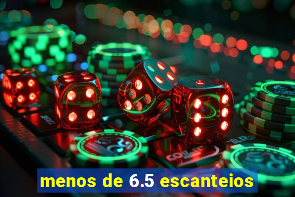 menos de 6.5 escanteios