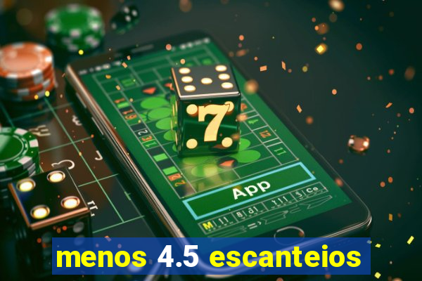 menos 4.5 escanteios