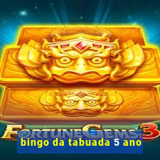 bingo da tabuada 5 ano
