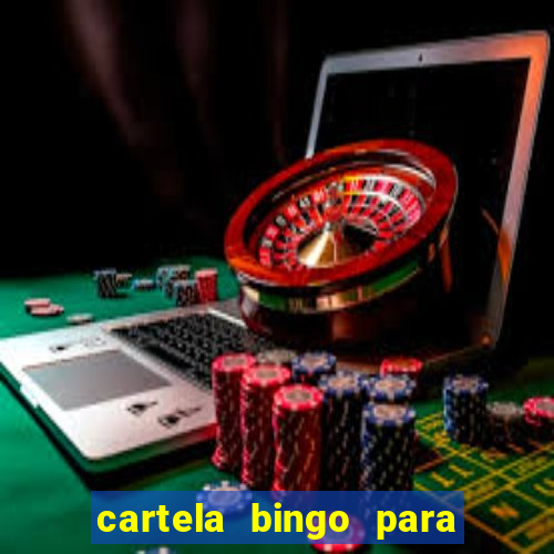 cartela bingo para cha de cozinha imprimir gratis