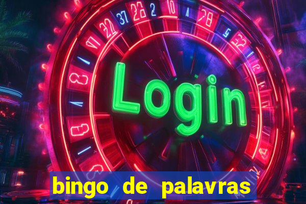 bingo de palavras cha de bebe