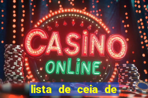 lista de ceia de natal para 20 pessoas
