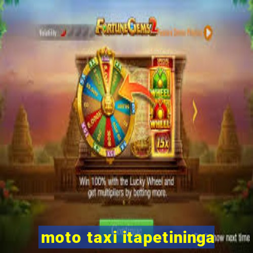 moto taxi itapetininga