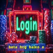 beta hcg baixo e gravidez evoluiu