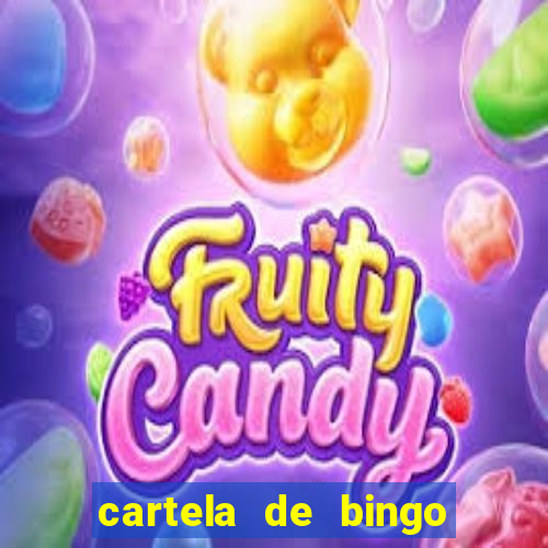 cartela de bingo pra imprimir