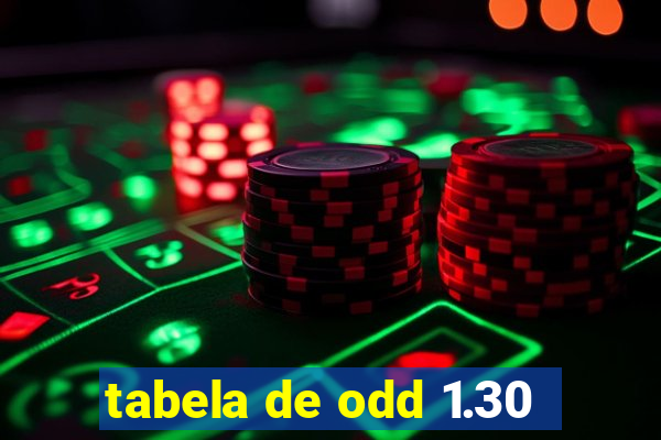 tabela de odd 1.30