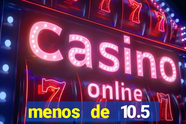 menos de 10.5 escanteios o que significa