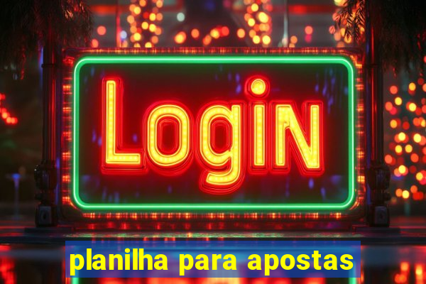planilha para apostas