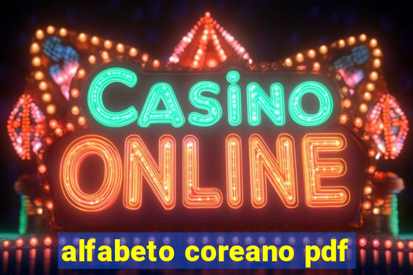 alfabeto coreano pdf