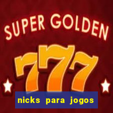 nicks para jogos de tiro