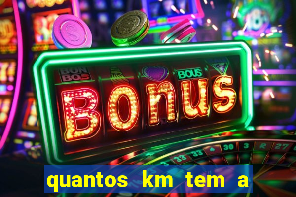quantos km tem a serra de santos