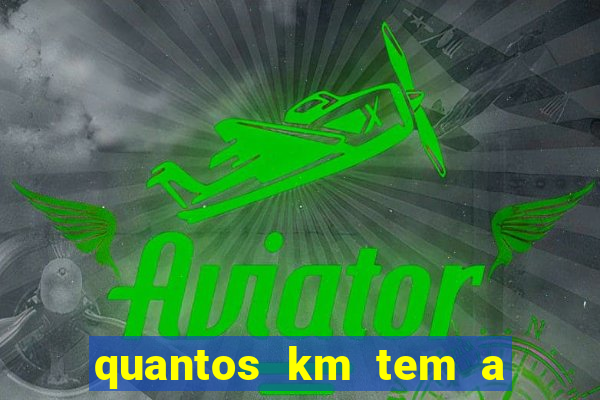 quantos km tem a serra de santos