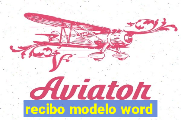 recibo modelo word