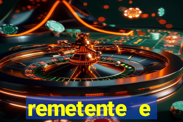 remetente e destinatário modelo