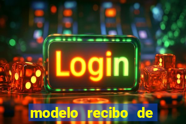 modelo recibo de pagamento autonomo