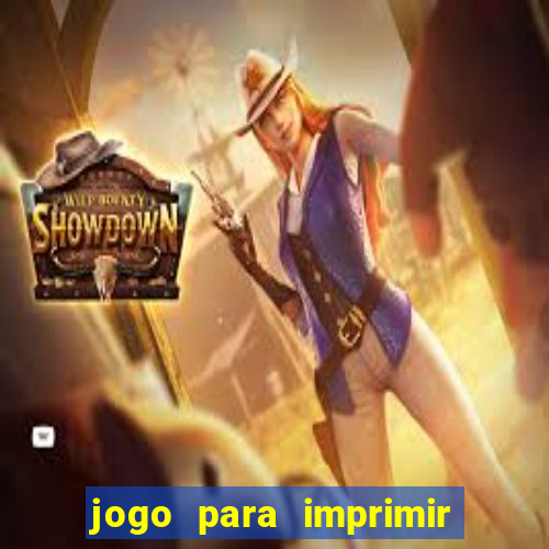 jogo para imprimir e montar