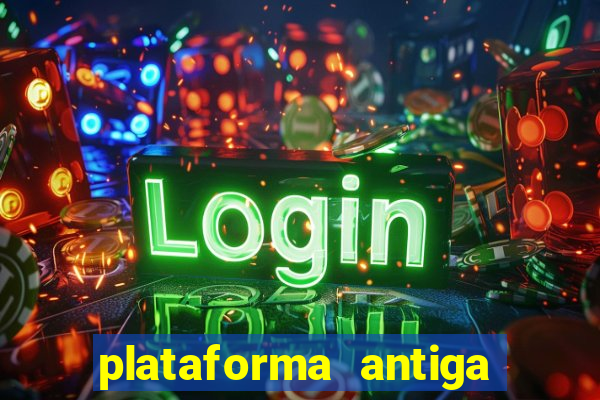 plataforma antiga de jogos