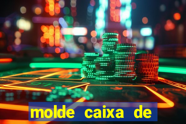 molde caixa de baralho png