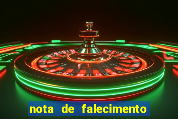 nota de falecimento a tribuna santos