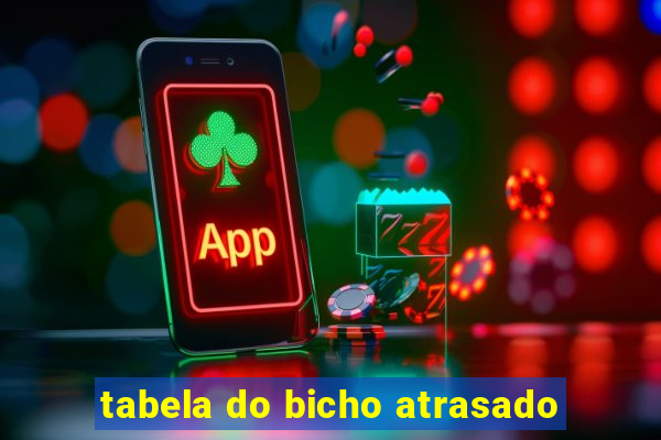 tabela do bicho atrasado