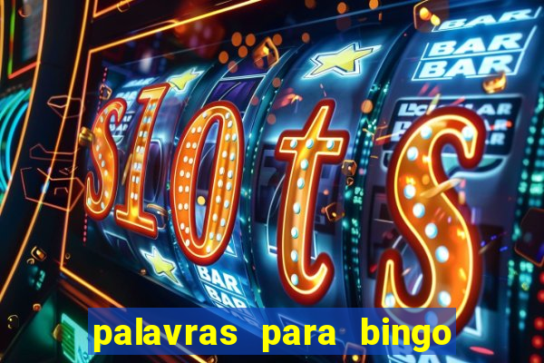 palavras para bingo cha de bebe