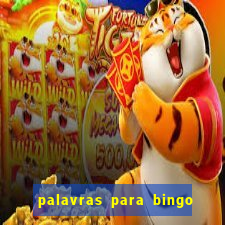 palavras para bingo cha de bebe