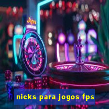 nicks para jogos fps