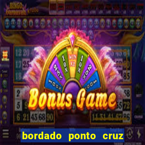 bordado ponto cruz do corinthians