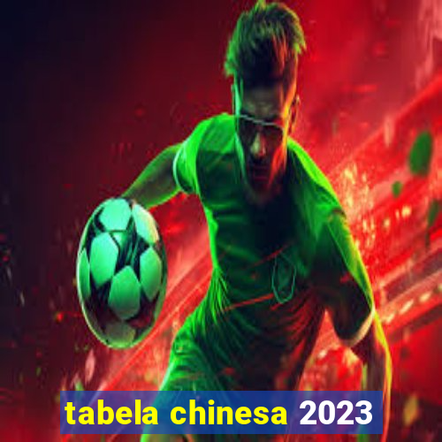 tabela chinesa 2023