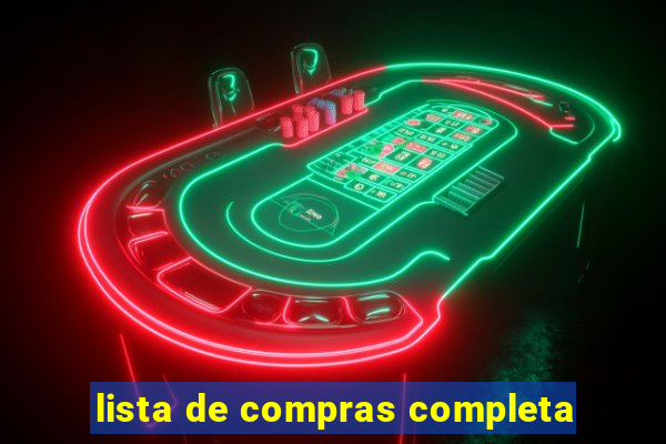 lista de compras completa
