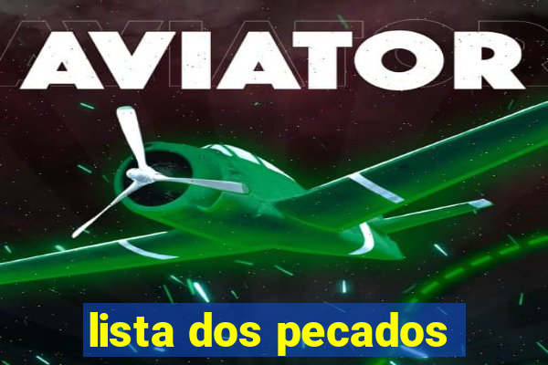 lista dos pecados