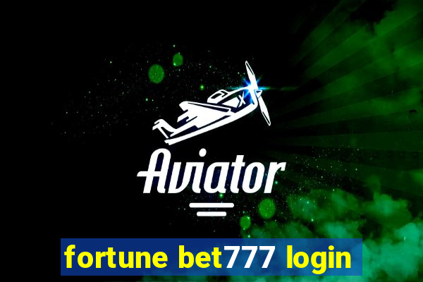 fortune bet777 login