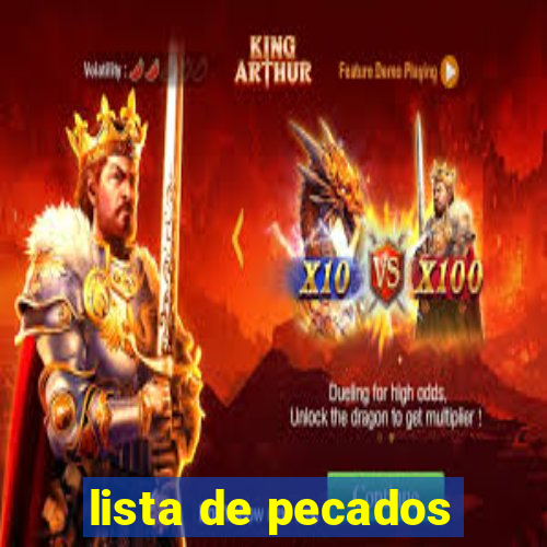 lista de pecados