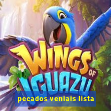 pecados veniais lista