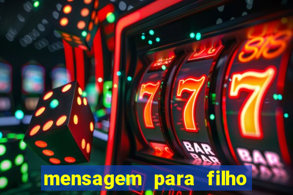 mensagem para filho jogador de futebol