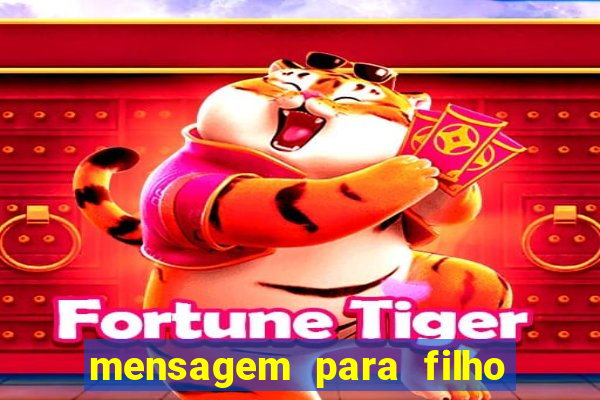 mensagem para filho jogador de futebol
