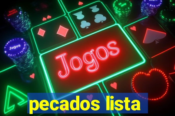 pecados lista