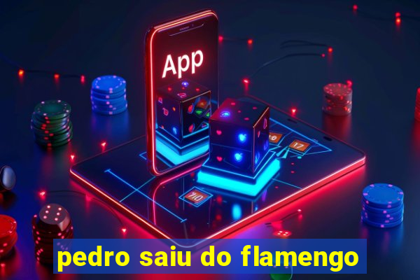pedro saiu do flamengo