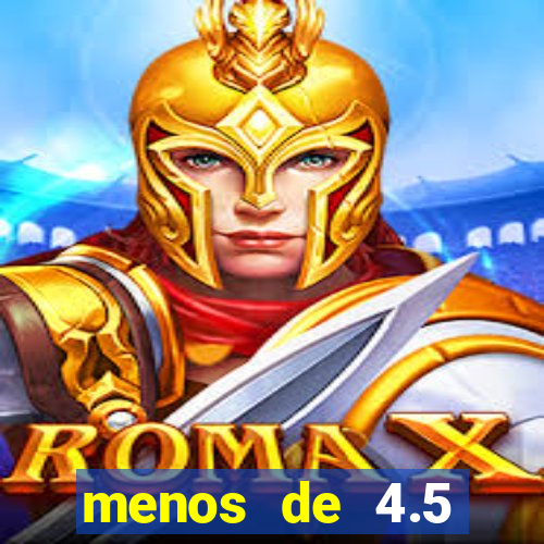 menos de 4.5 escanteios o que significa
