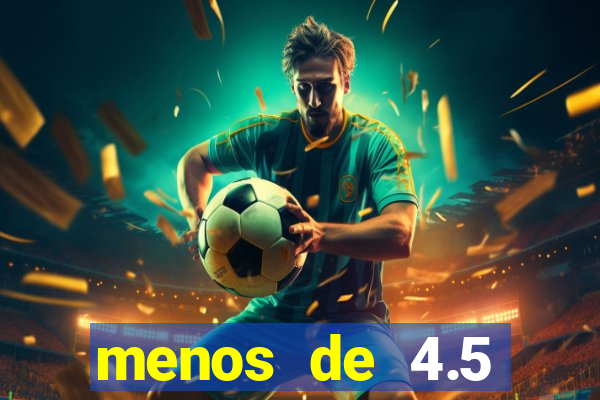 menos de 4.5 escanteios o que significa