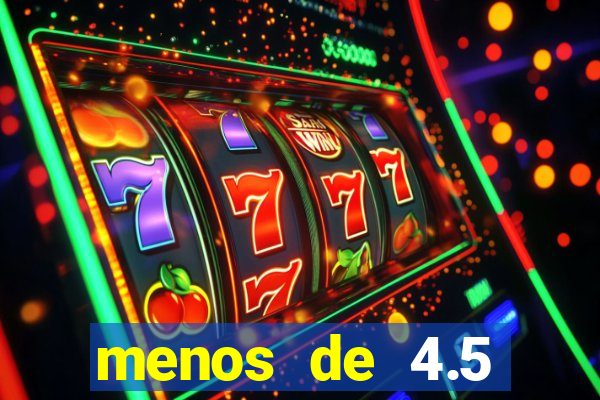 menos de 4.5 escanteios o que significa