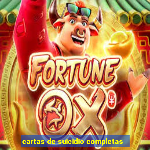 cartas de suicidio completas