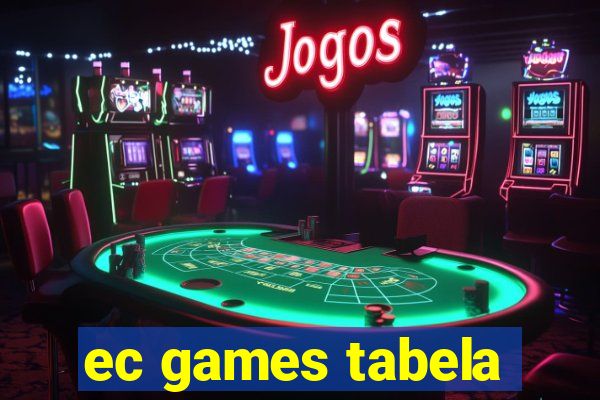 ec games tabela