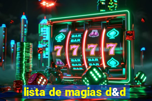lista de magias d&d