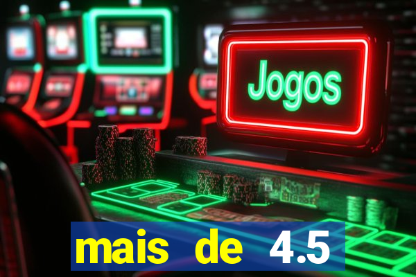 mais de 4.5 escanteios o que significa
