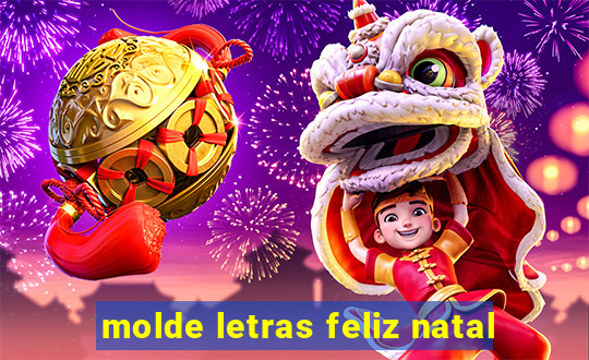 molde letras feliz natal