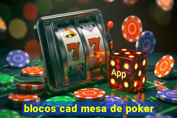 blocos cad mesa de poker