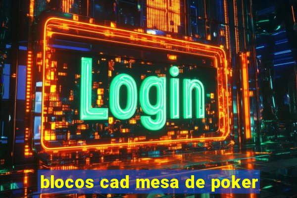 blocos cad mesa de poker