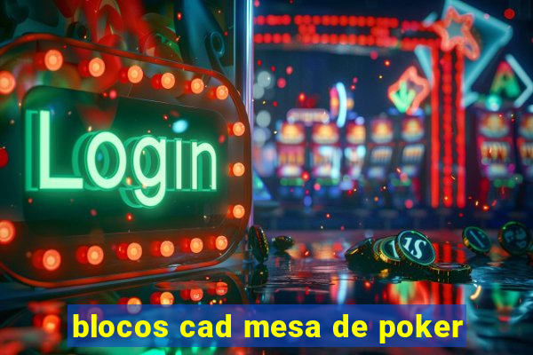 blocos cad mesa de poker